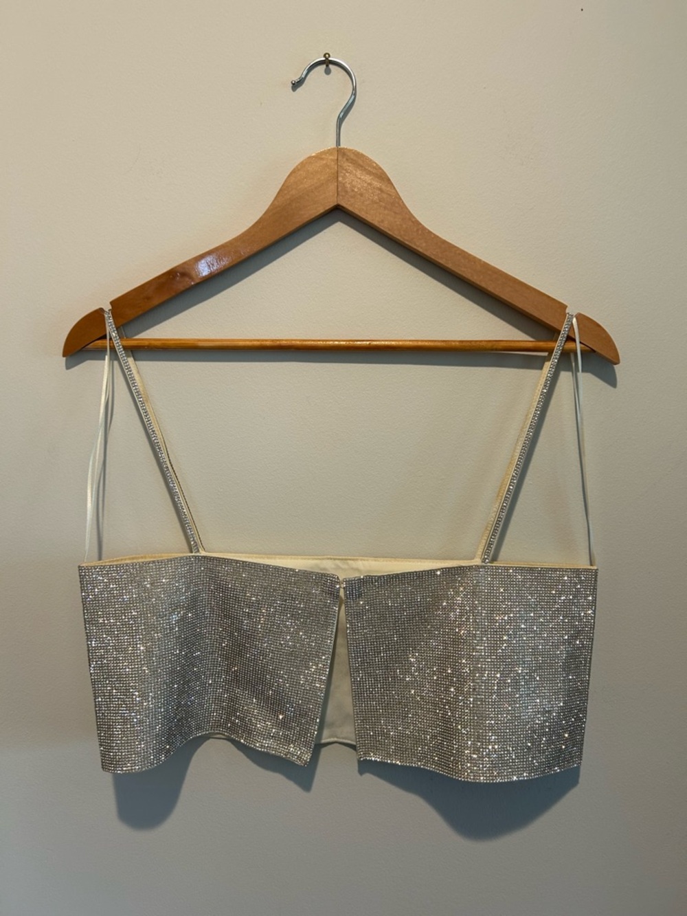 Zara Embellished Rhinestone Crop Top - Picture 5 of 5